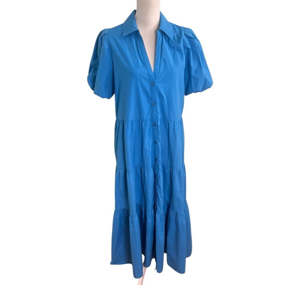 Brochu Walker Havana Dress in azure blue L - Picture 3 of 6